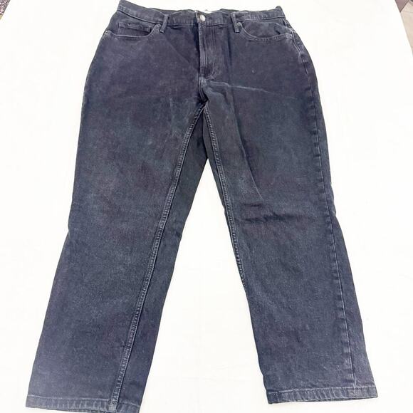 Everlane The Original Cheeky Jean Organic Cotton Black Denim Size 31 Crop - Picture 2 of 9